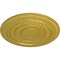 Ekena Millwork Oldham Ceiling Medallion (Fits Canopies up to 8 5/8"), Hand-Painted Rich Gold, 18"OD x 1 1/4"P CM18OLRGS - alternate 3